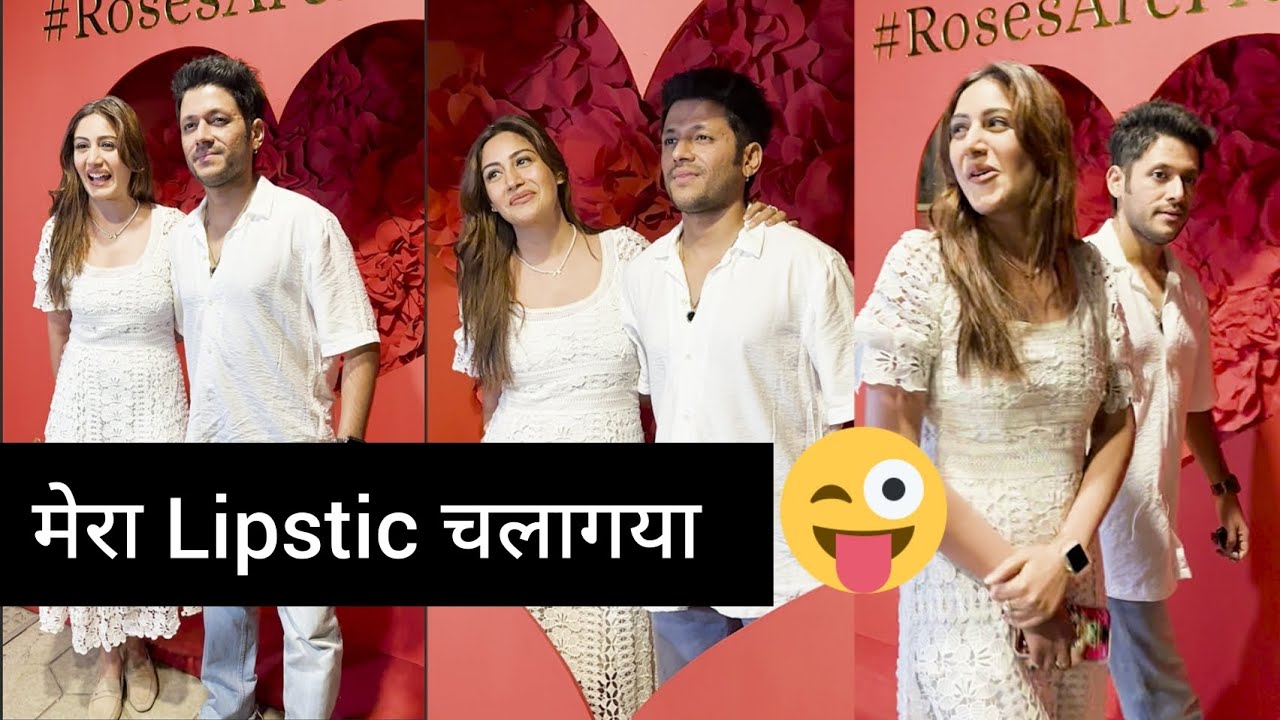 Lipstick सब गया है 😜 गलत मत समझ ना 🤔 Surbhi Chandna With BF Spotted AtBandra On Valentine's Day SPL