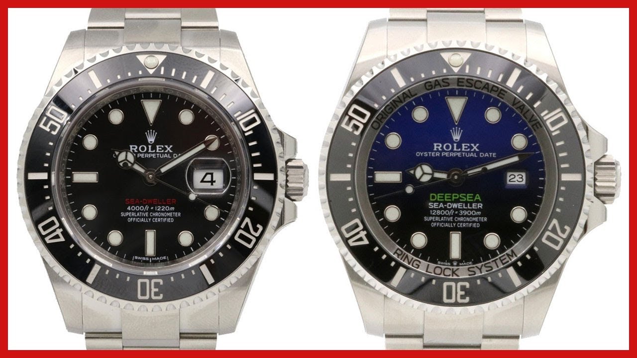NEW 2018 Rolex Sea-Dweller 43mm vs 2018 Deepsea D-Blue, James Cameron, Black Ceramic COMPARISON