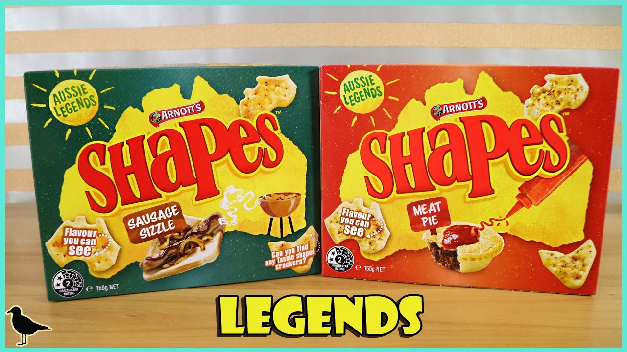 Aussie Legends Shapes Biscuits! Meat Pie & Sausage Sizzle Flavours | Birdew Reviews