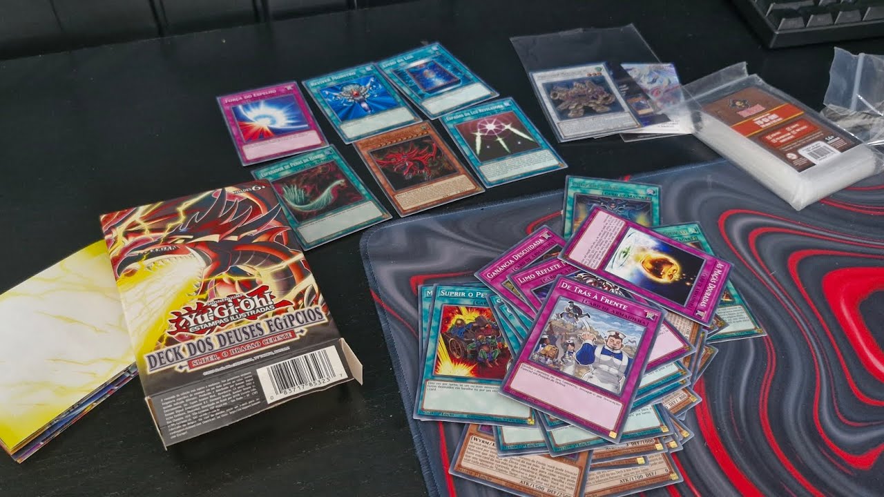 Deck estrutural deuses egípcios - slife o dragão celeste - unboxing yu-gi-oh