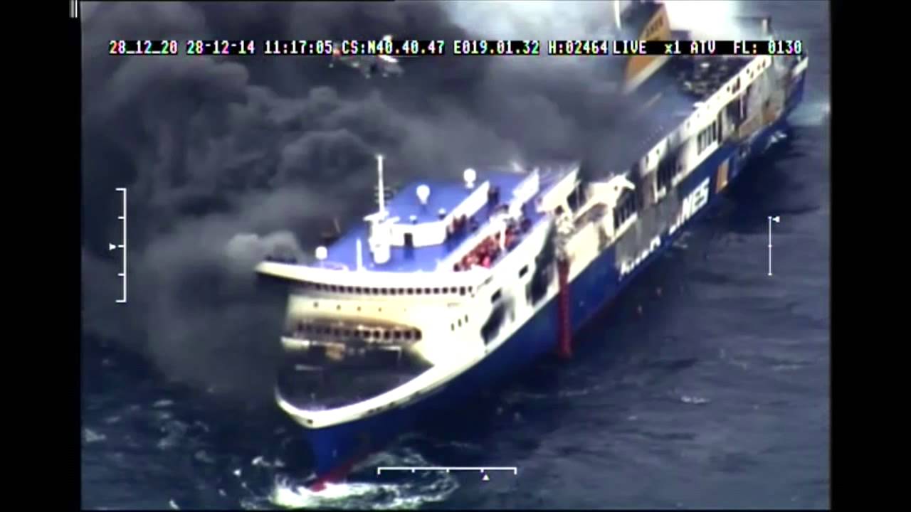 NORMAN ATLANTIC - ESCLUSIVO VIDEO DELLA GUARDIA COSTIERA