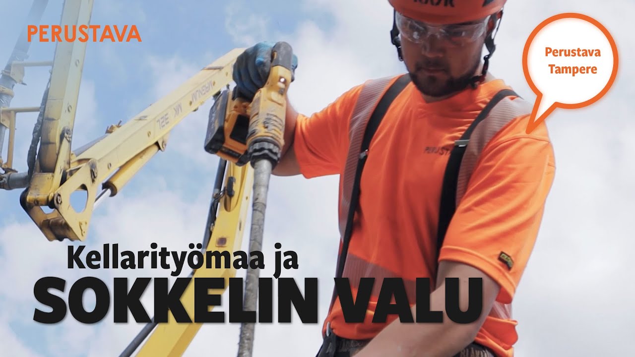 Kierros rakennustyömaalla: Kellarin asennus ja sokkelin valu