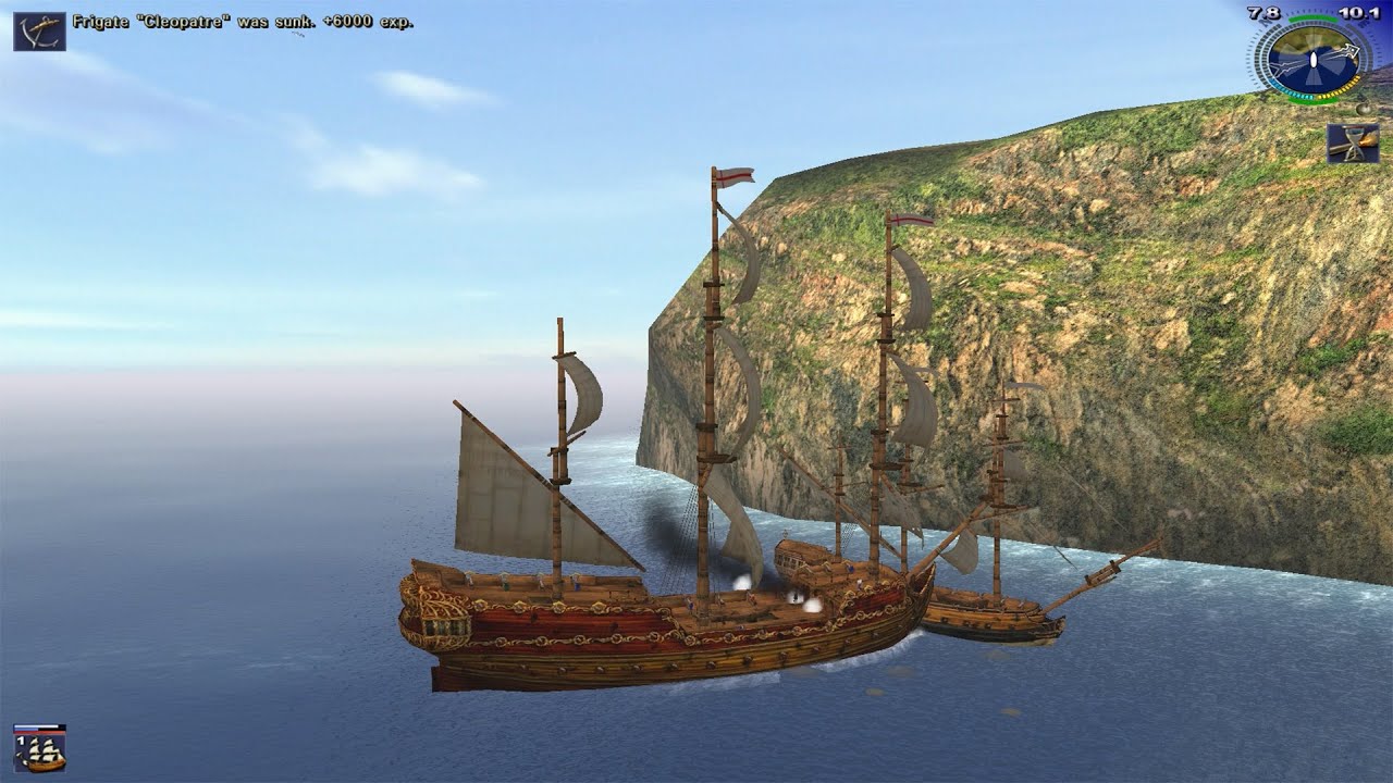 Pirates of the Caribbean 2003 Gameplay: Sea Ship Battle - Superb Video Quality :) - Tigaroo