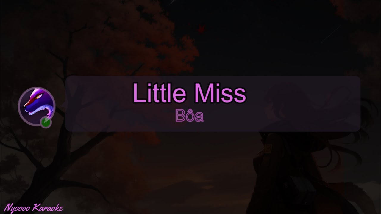 Bôa - Little Miss - Karaoke