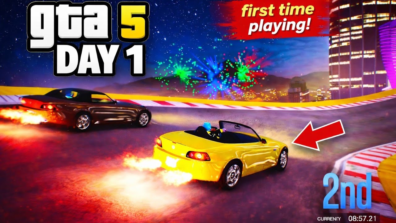 Playing GTA 5 for the first time | GTA 5 gameplay | race
