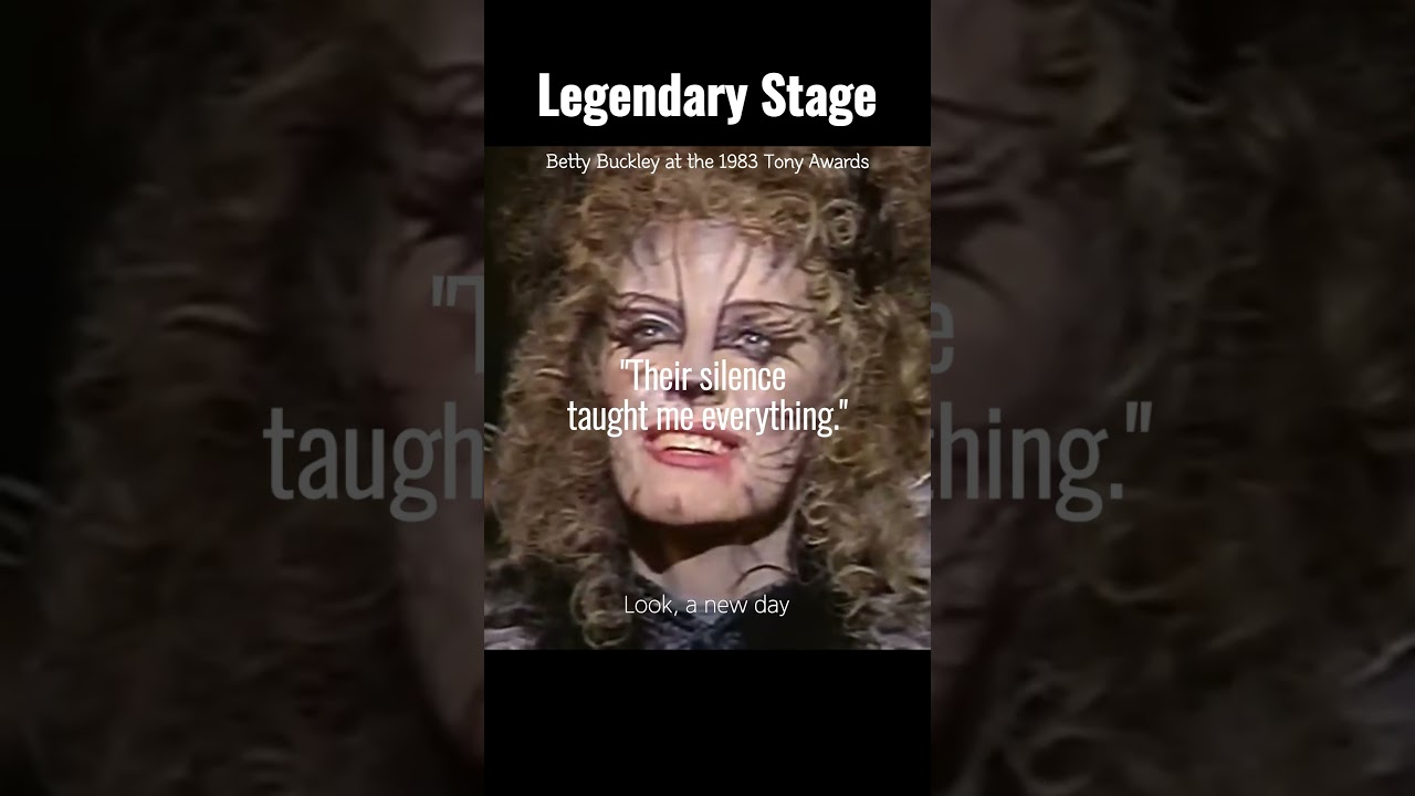 Memory-Betty Buckley (1983 Tony Awards) #BettyBuckley  #musicalcats #movingmoments  #memory