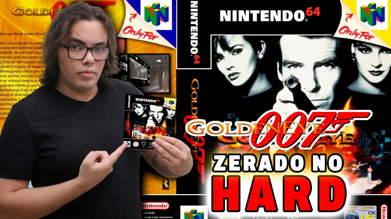 GoldenEye 007 (N64) ZERADO no 00 AGENT (HARD) | Canal 3 Zera #02