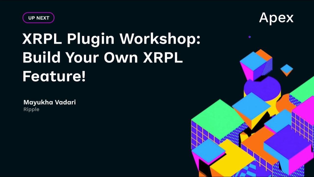 XRPL Plugin Workshop: Build Your Own XRPL Feature at Apex 2023 - Mayukha Vadari