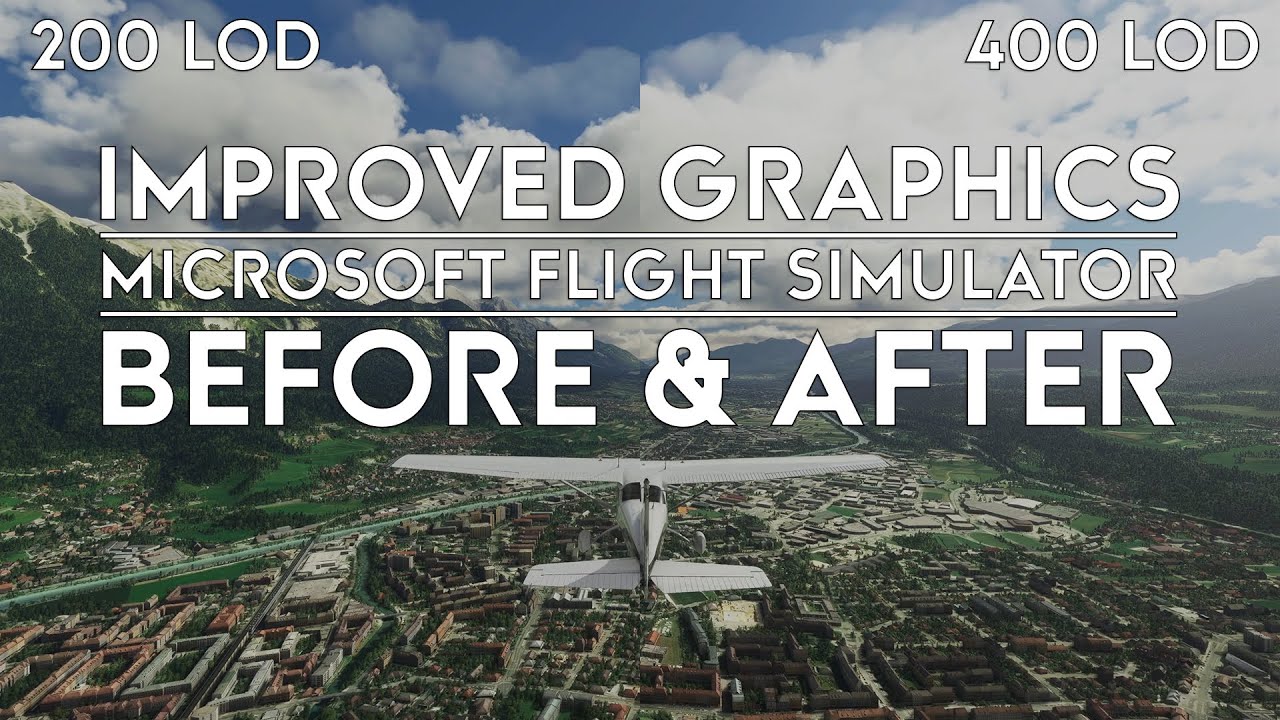 Microsoft Flight Simulator -  New Graphics Before and After - Sim Update 6