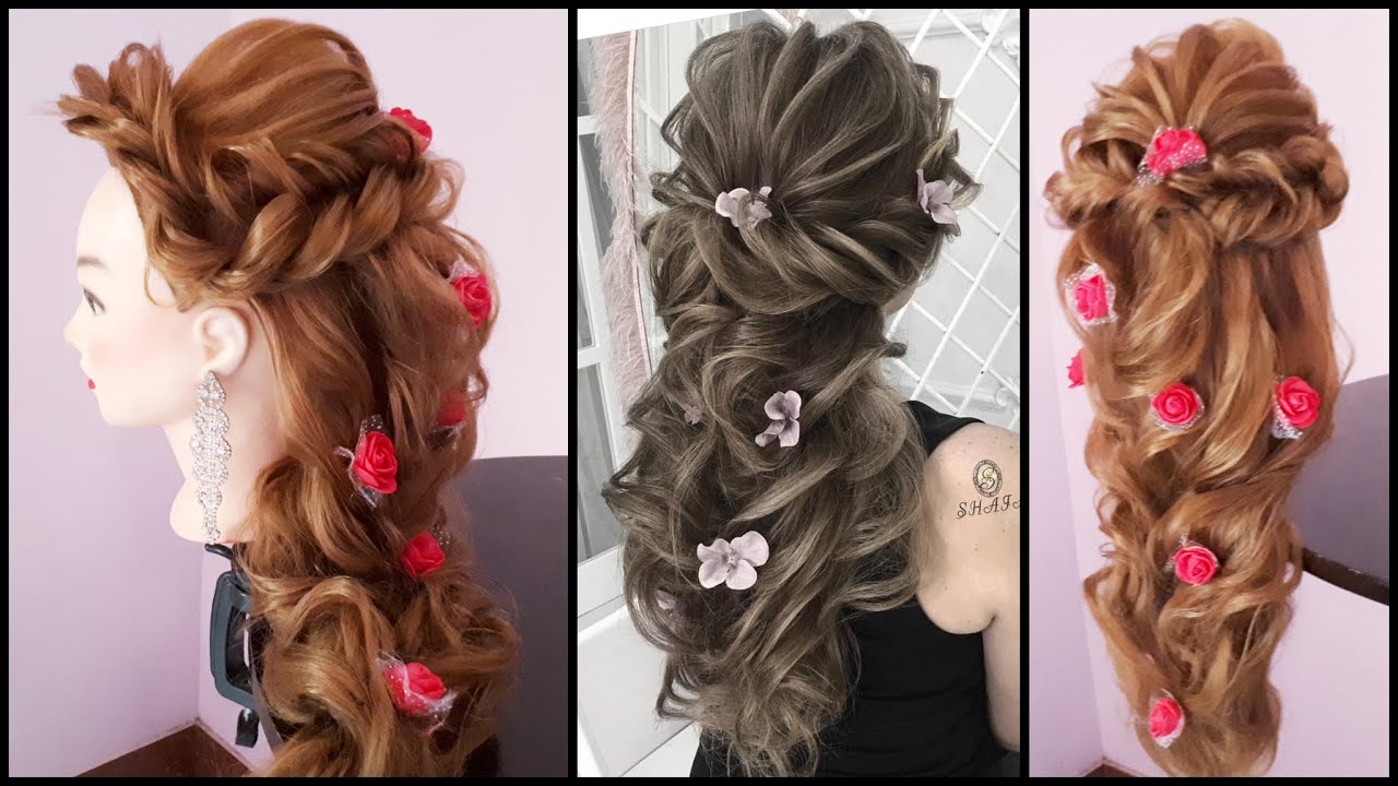 Messy Layered Hairdo For Wedding || Layered Hairstyles || Hairstyle For Thin Hair || Prom Hairstyle