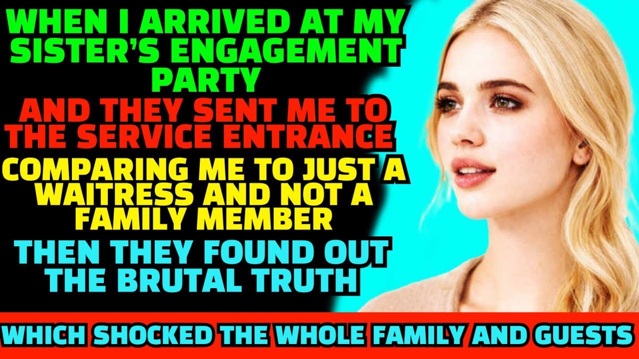 I Was Treated Like Staff at My Sister’s Engagement — Then They Found Out Who I Really Am