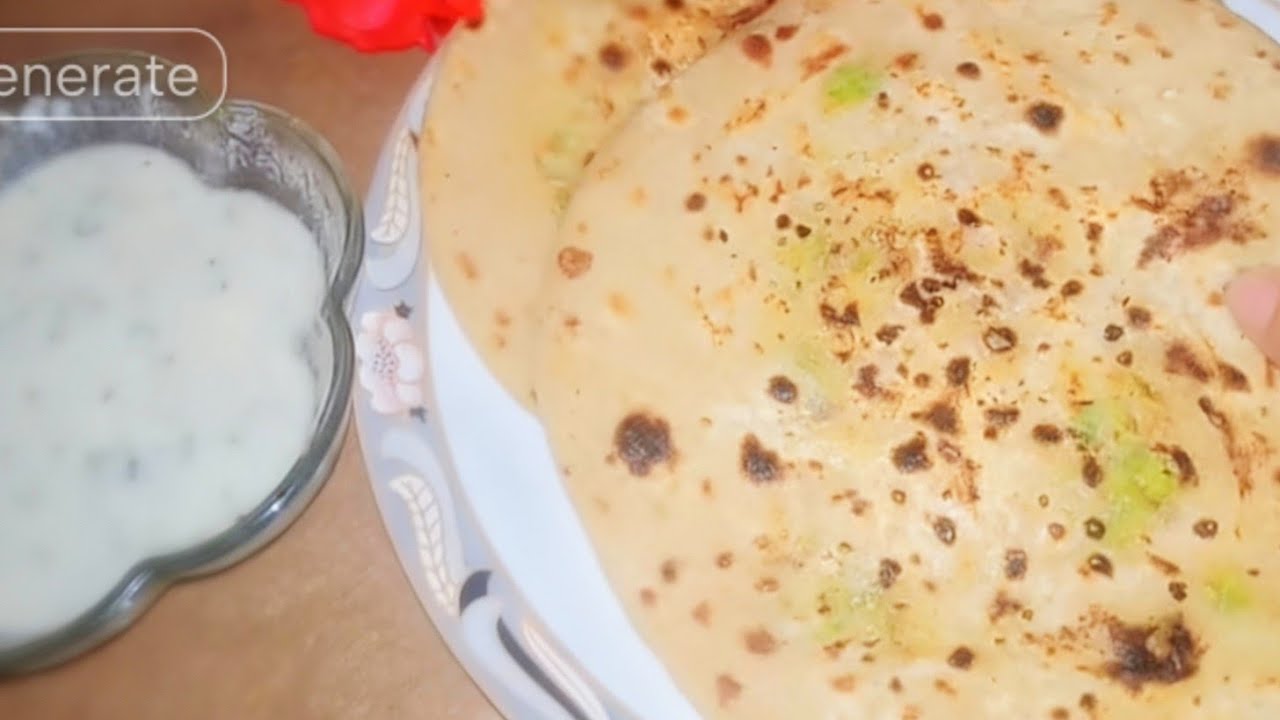 Allo matar  paratha  recipe made by fahima kitchen recipe11