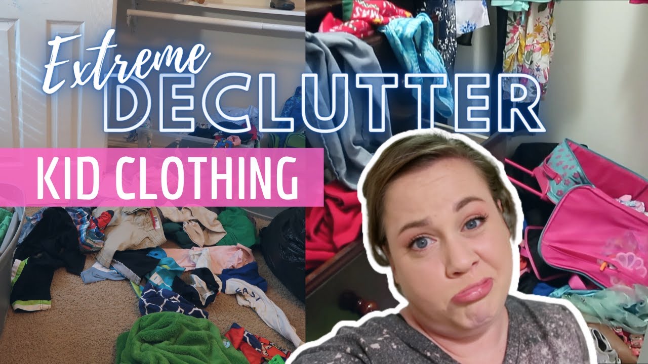 Extreme Decluttering Kid Clothing | A Collab with @EricaLucasLoves
