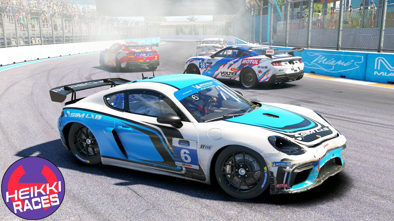Las peores primeras vueltas de mi vida (iRacing / Miami / Ford Mustang GT4) || Heikki360ES