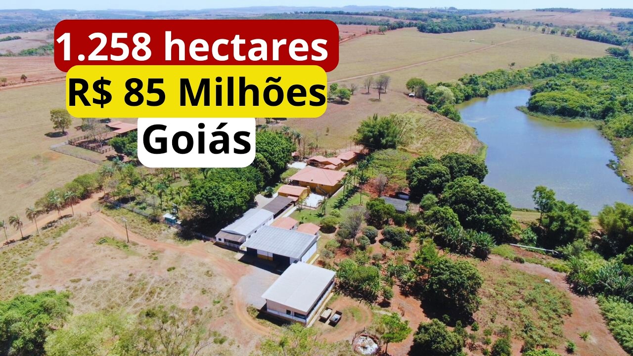 Ativo com 1258 hectares em Corumbá de Goiás/ Dupla Aptidão com Lavoura Expansível  por R$ 85 milhões