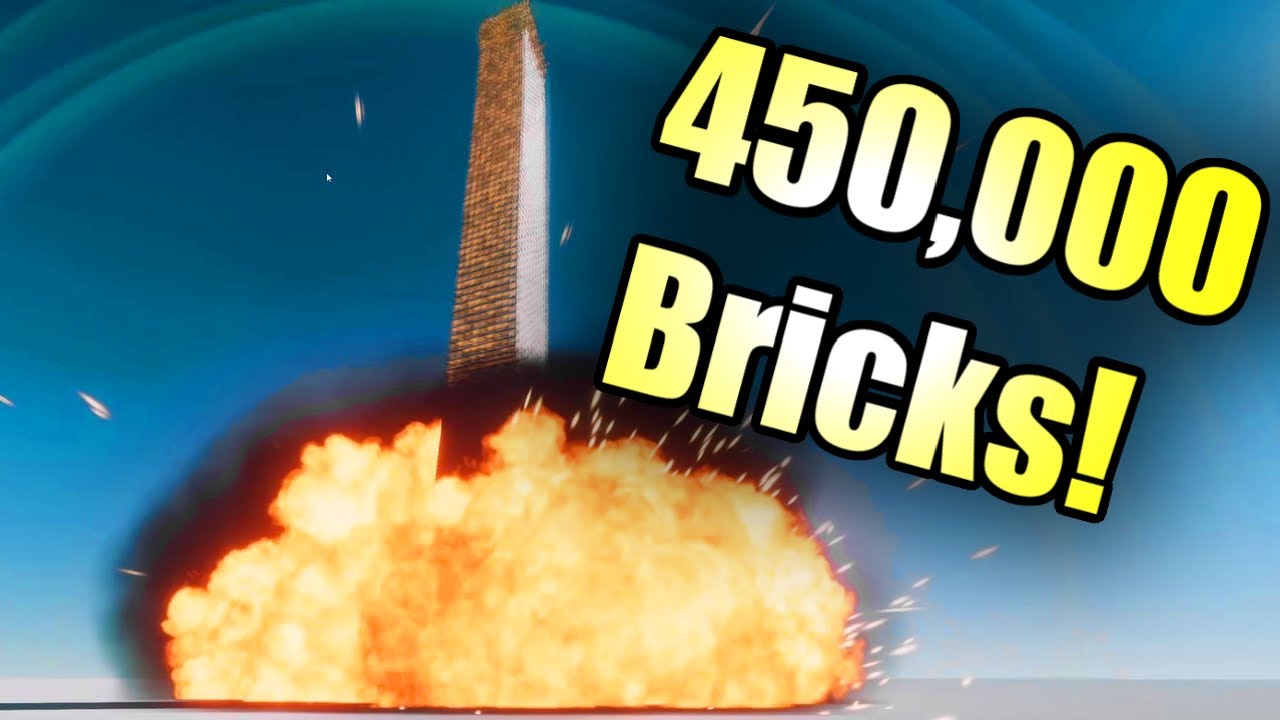 Throw Cubes into Brick Towers To Collapse Them! - FUNNY Demolition Compilation!