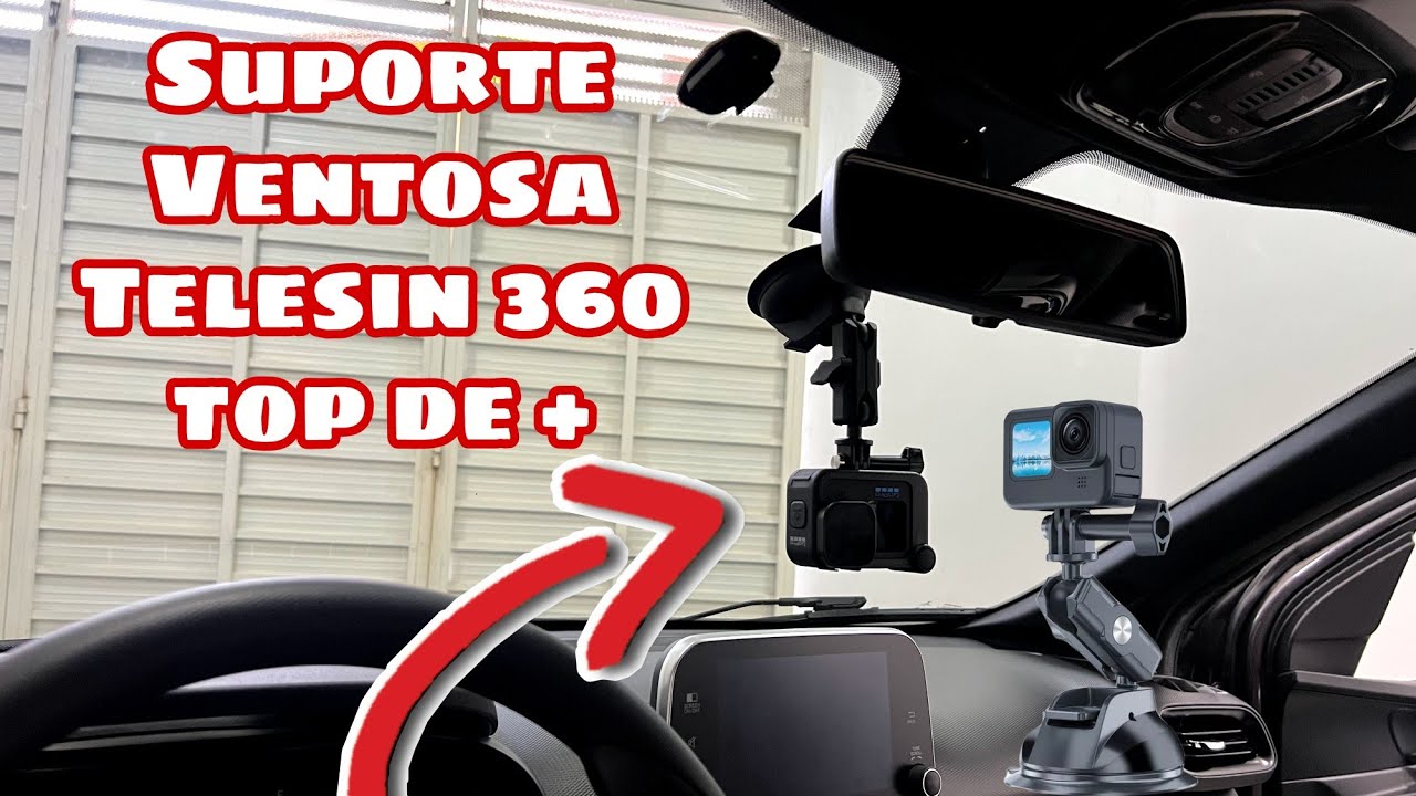 Até que fim um Suporte ventosa 360 de qualidade, Telesin suporte para câmera de ação e celular