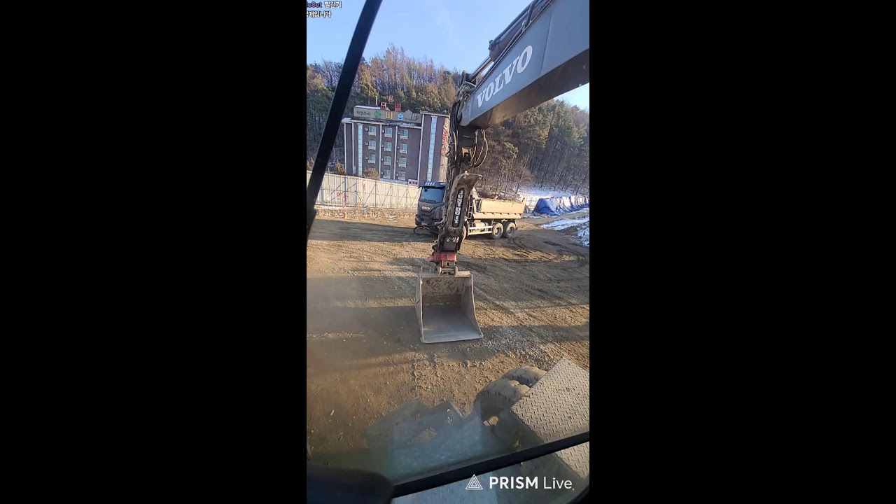 행복 포크레인 굴삭기 굴착기 포크레인 excavator operate