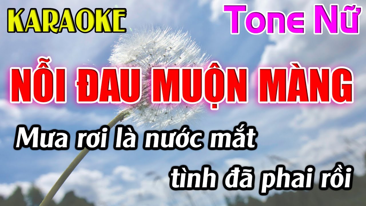 Nỗi Đau Muộn Màng Karaoke Tone Nữ ( C#m ) Karaoke Dễ Hát - Beat Mới