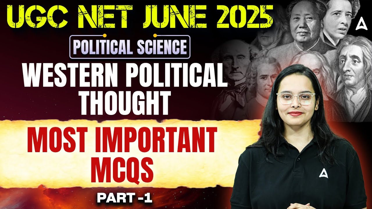UGC NET Political Science Western Political Thoughts Important MCQs | By Ayushi Ma'am