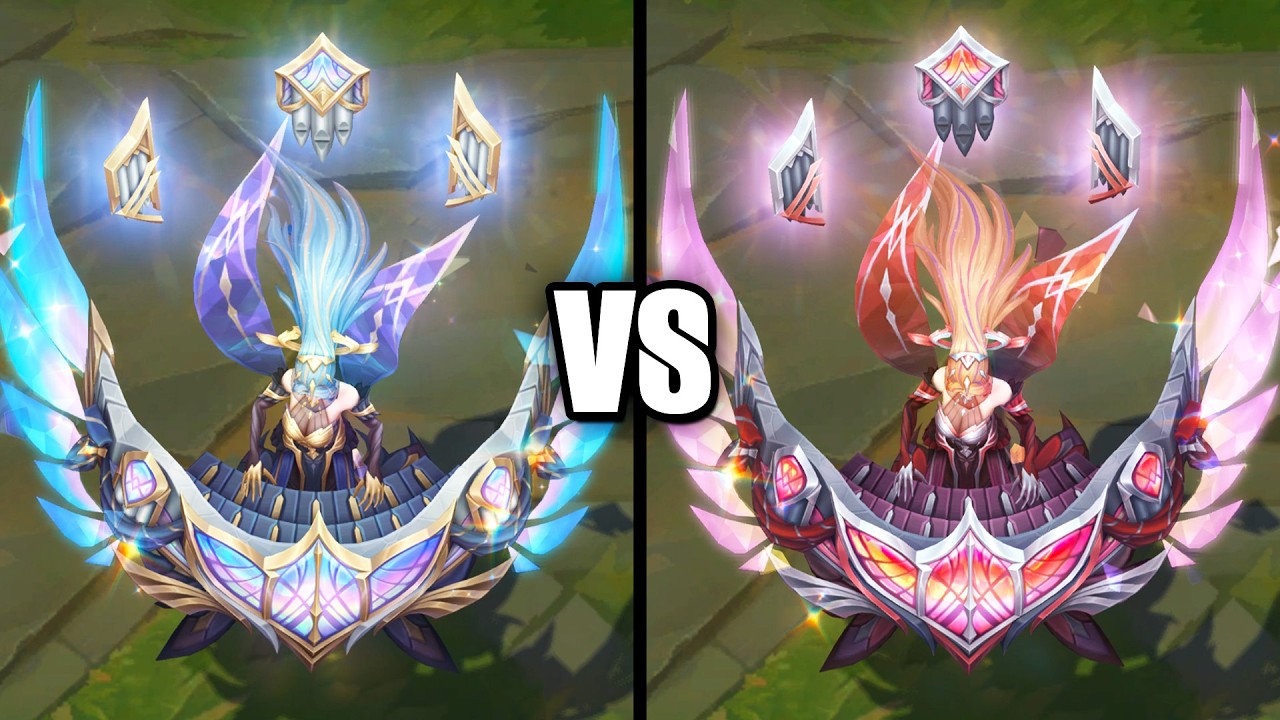 Prestige Requiem Sona vs Vivid Prestige Chroma Skins Comparison (League of Legends)