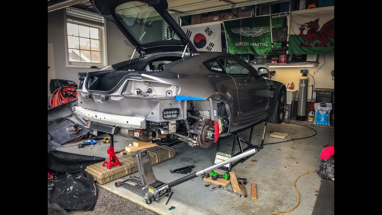 2013 Aston Martin V8 Vantage Muffler Exhaust Install