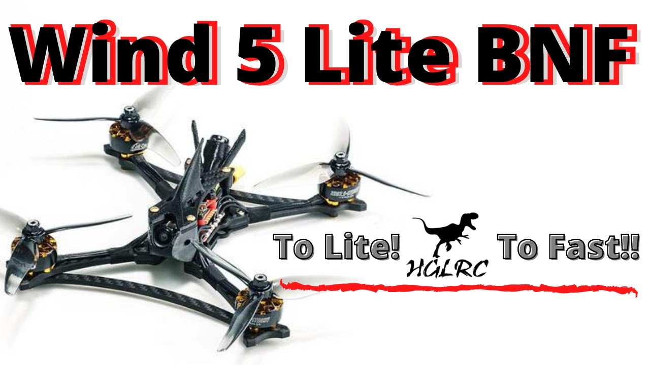 Super Fast HGLRC Wind 5 Lite Racing Drone - Bind N Fly - Not For Beginner's