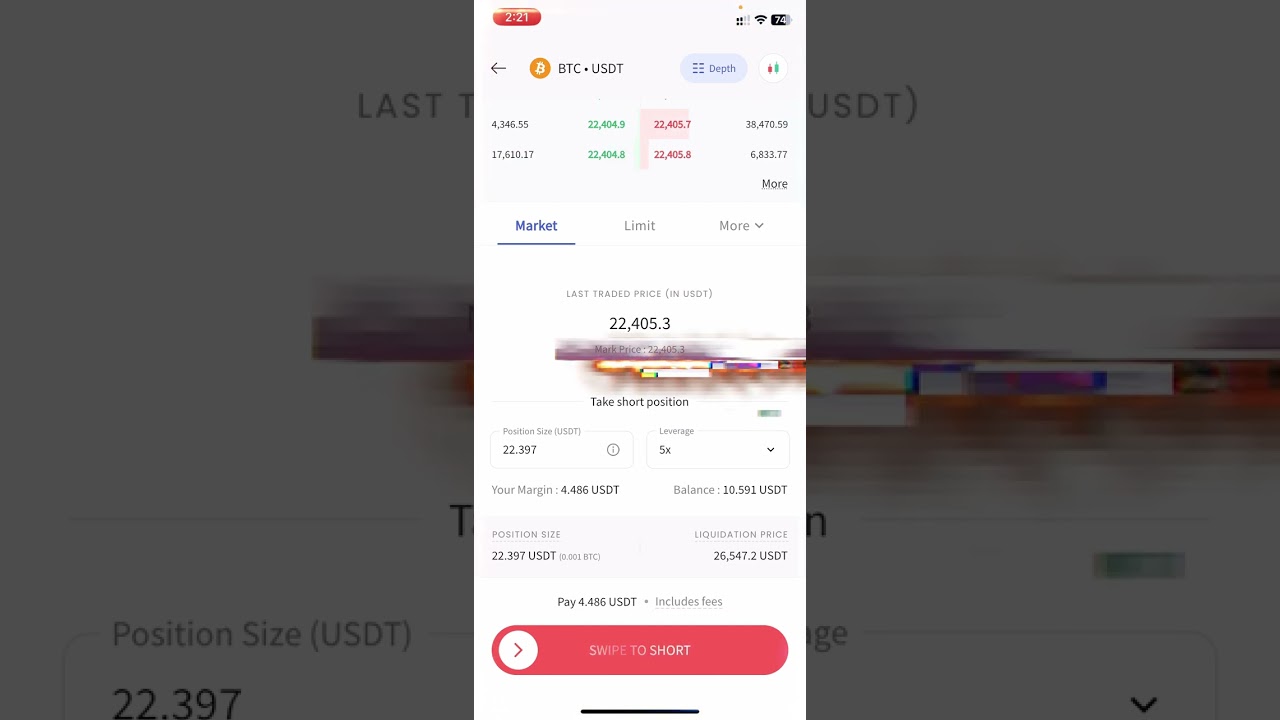 CoinDCX App Futures Trading liquidation Price