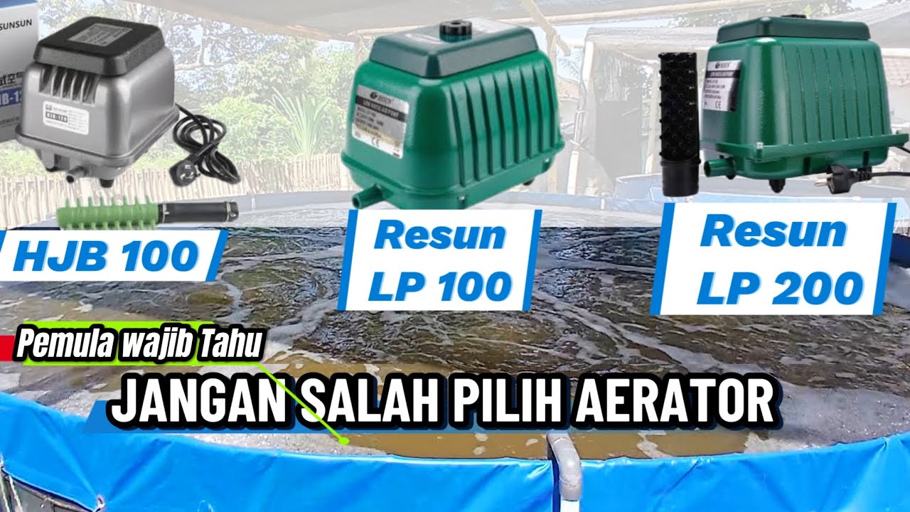 Mesin Aerator Yang tepat untuk Kolam Bioflok skala rumahan bagi pemula