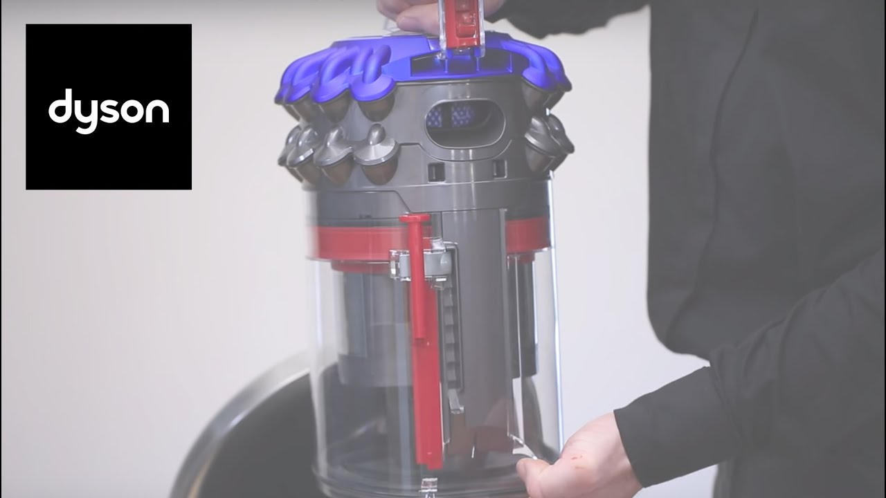 Как очистить прозрачный контейнер пылесоса Dyson Cinetic Big Ball™ или Dyson Big Ball™ Cylinder