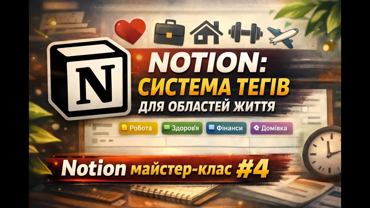 Notion: Система Тегів для Областей Життя | Notion майстер-клас #4