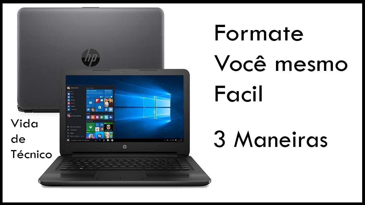 Como Formatar Notebook HP 240 G4 246 g5