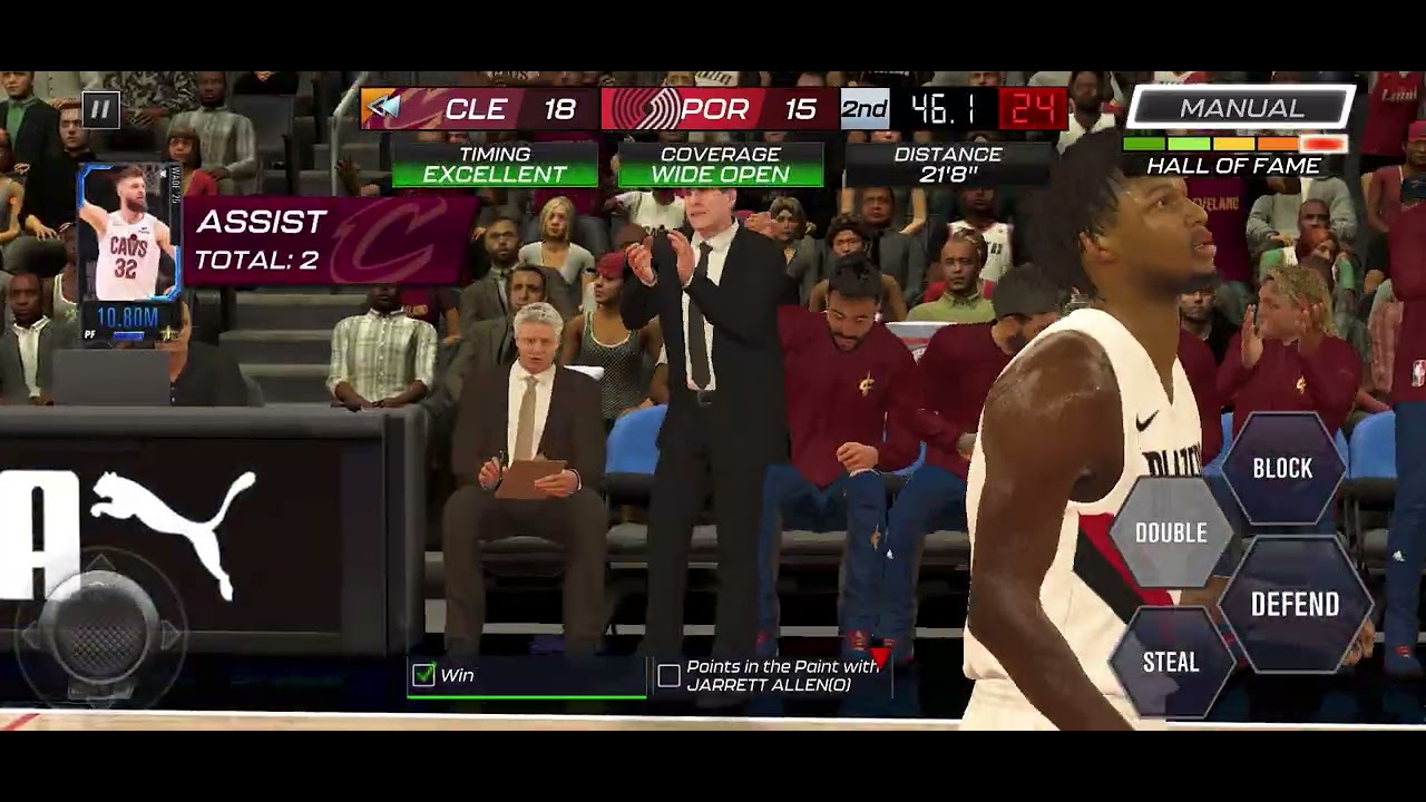 Cavs vs blazers 2k mobile Lonzo ball game winner 