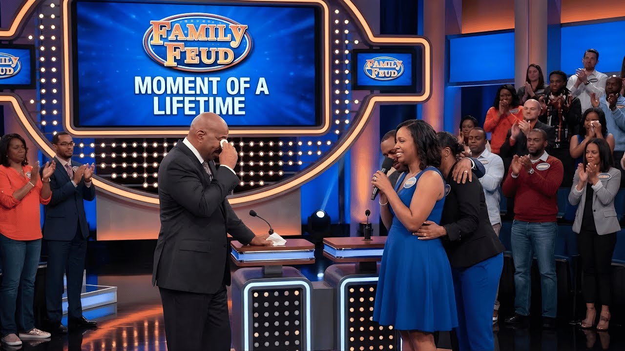 Family Feud Moment of Lifetime: Steve Harvey Can’t Stop Crying After Contestant Life-Changing Truth