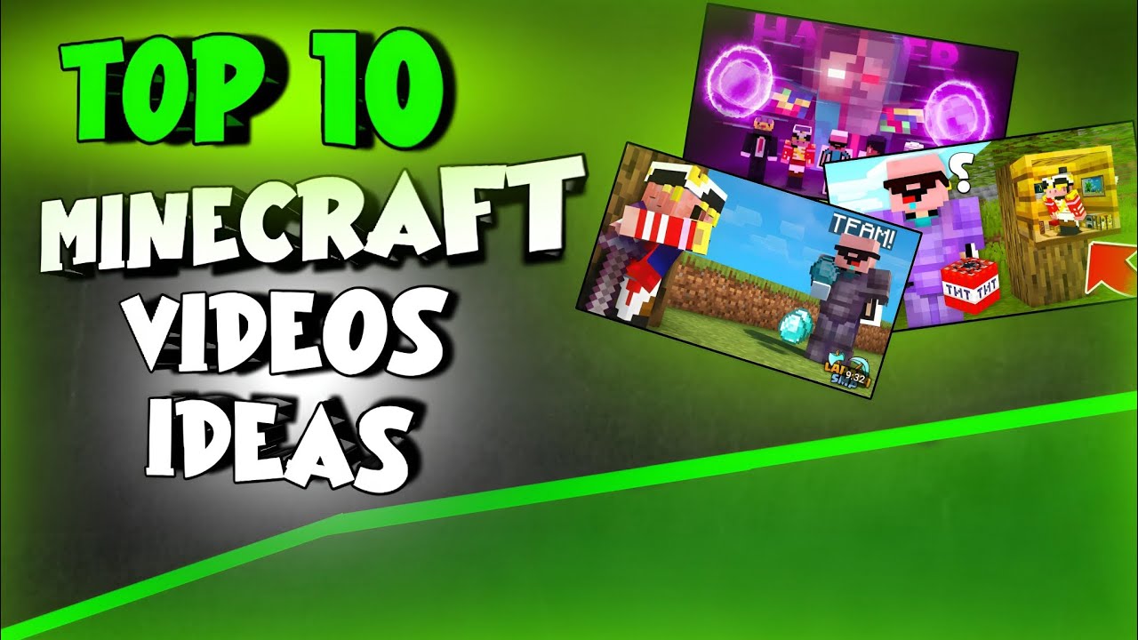 TOP 10 BEST MINECRAFT VIDEOS IDEAS#trending#viralreact#feed