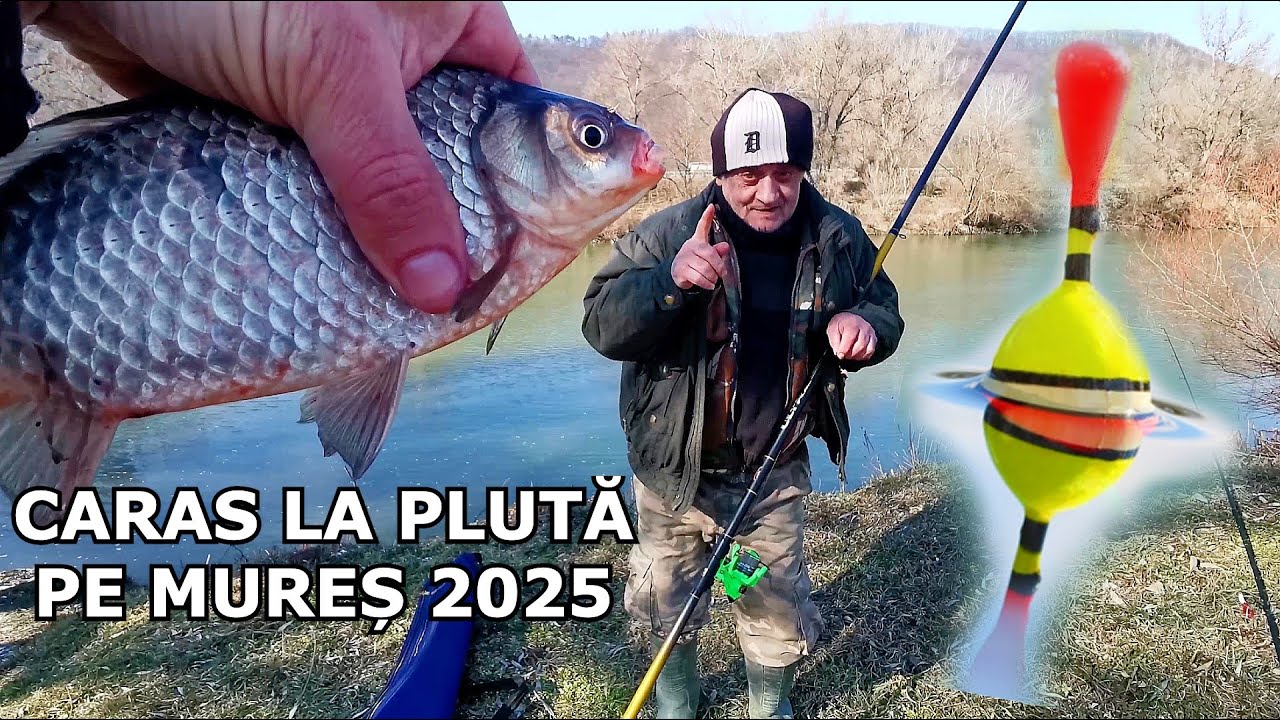 Pescuit pe Mures 2025 cu Nea Dorel Prinde CARAS LA PLUTA pe GER