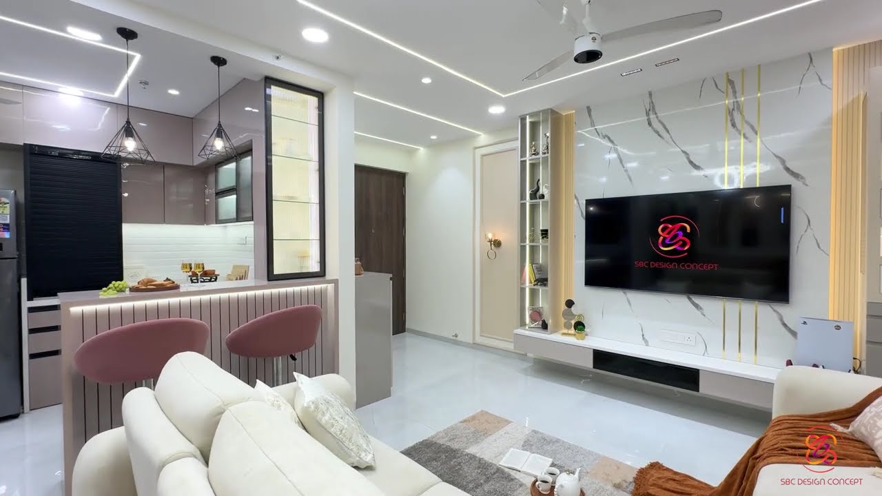 Luxury 3BHK Interior in Kharadi Pune By SBC Design Concept | Full Home Tour | End-to-End Interior