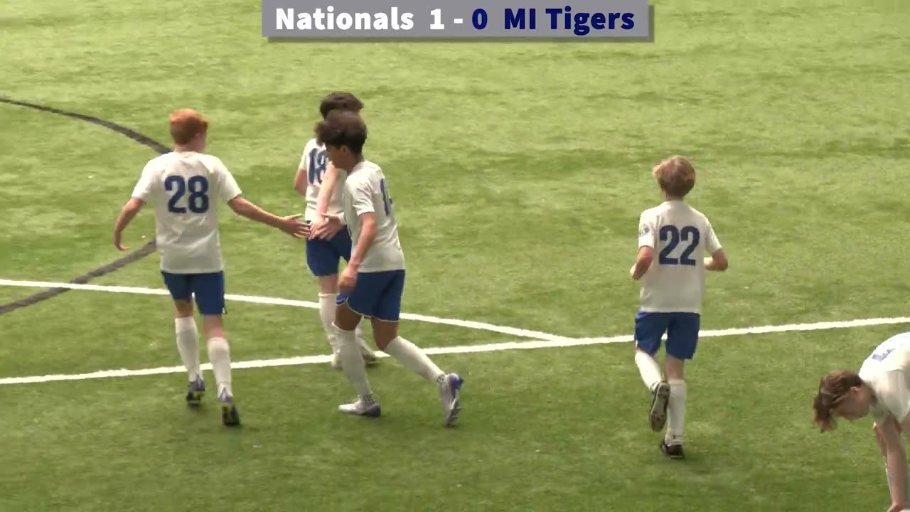Match Day HIGHLIGHTS: Nationals 2010 Boys Academy Blue vs MI Tigers 2010 Boys Gold, 2.19.23