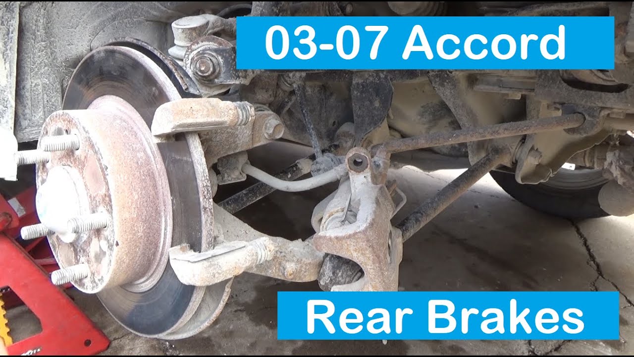 2003 - 2007 Honda Accord Rear Disc Brakes