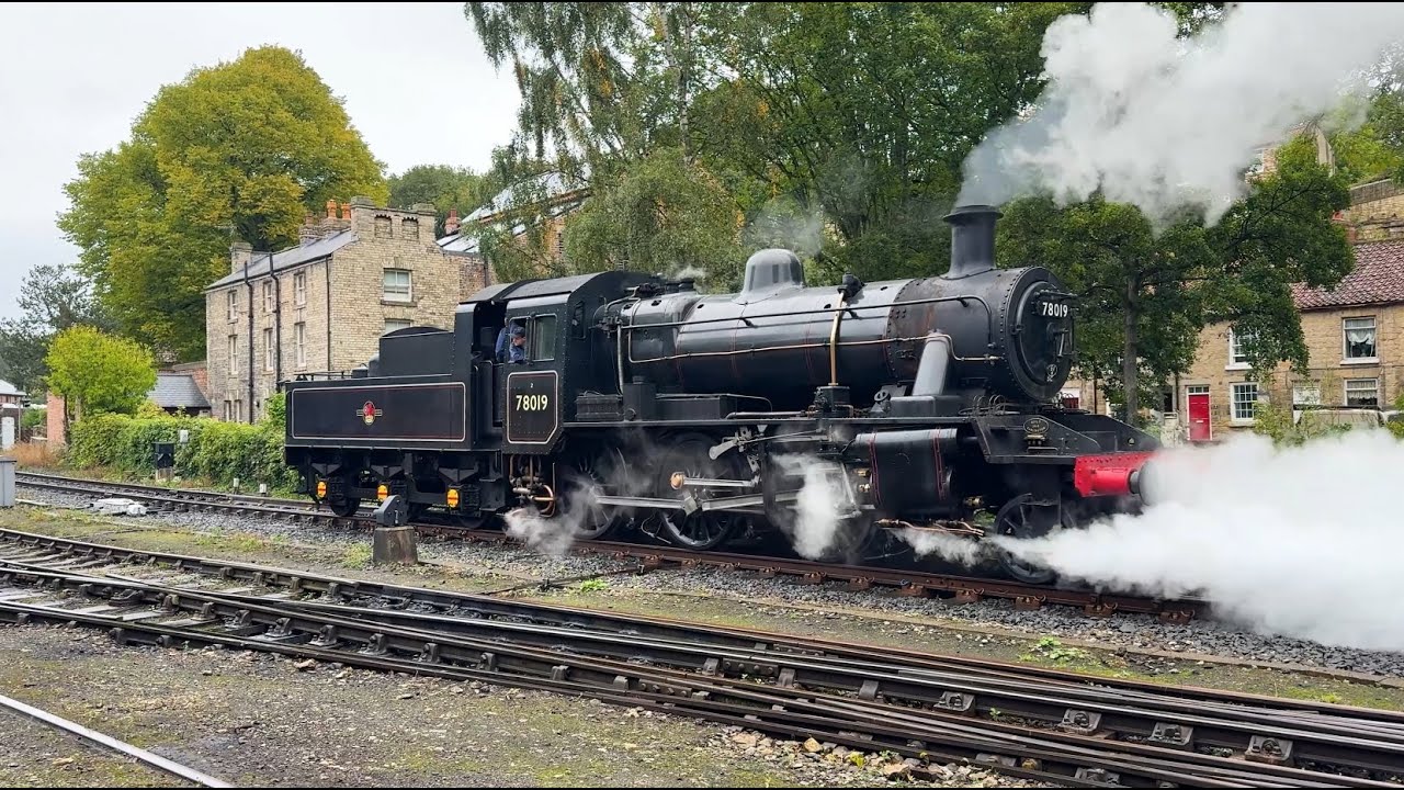 First trip on NYMR for a BR Standard 2 loco. No 78019 moves to Grosmont MPD prior to Autumn Gala