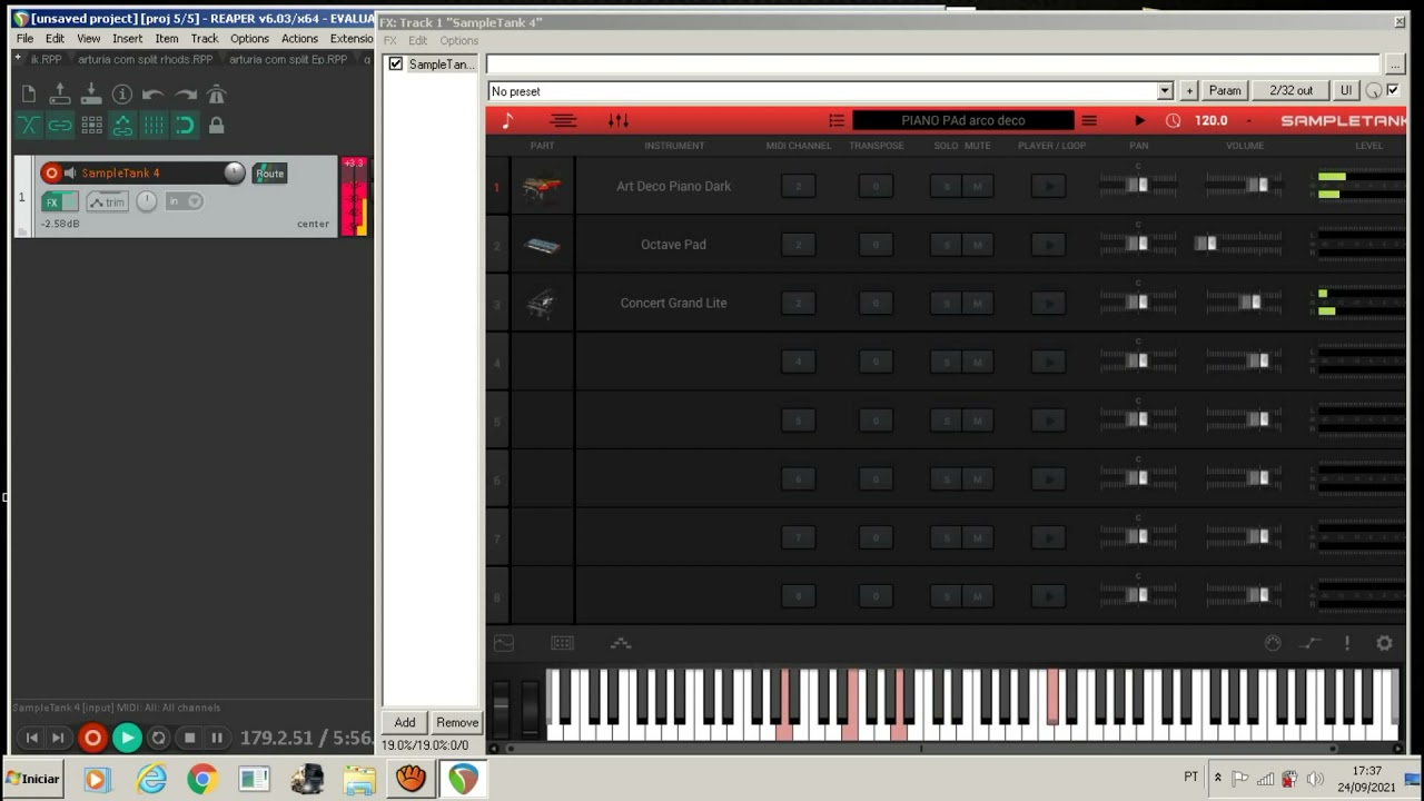 SAMPLETANK 4 Usando funçao LIVE nas trocas de timbres