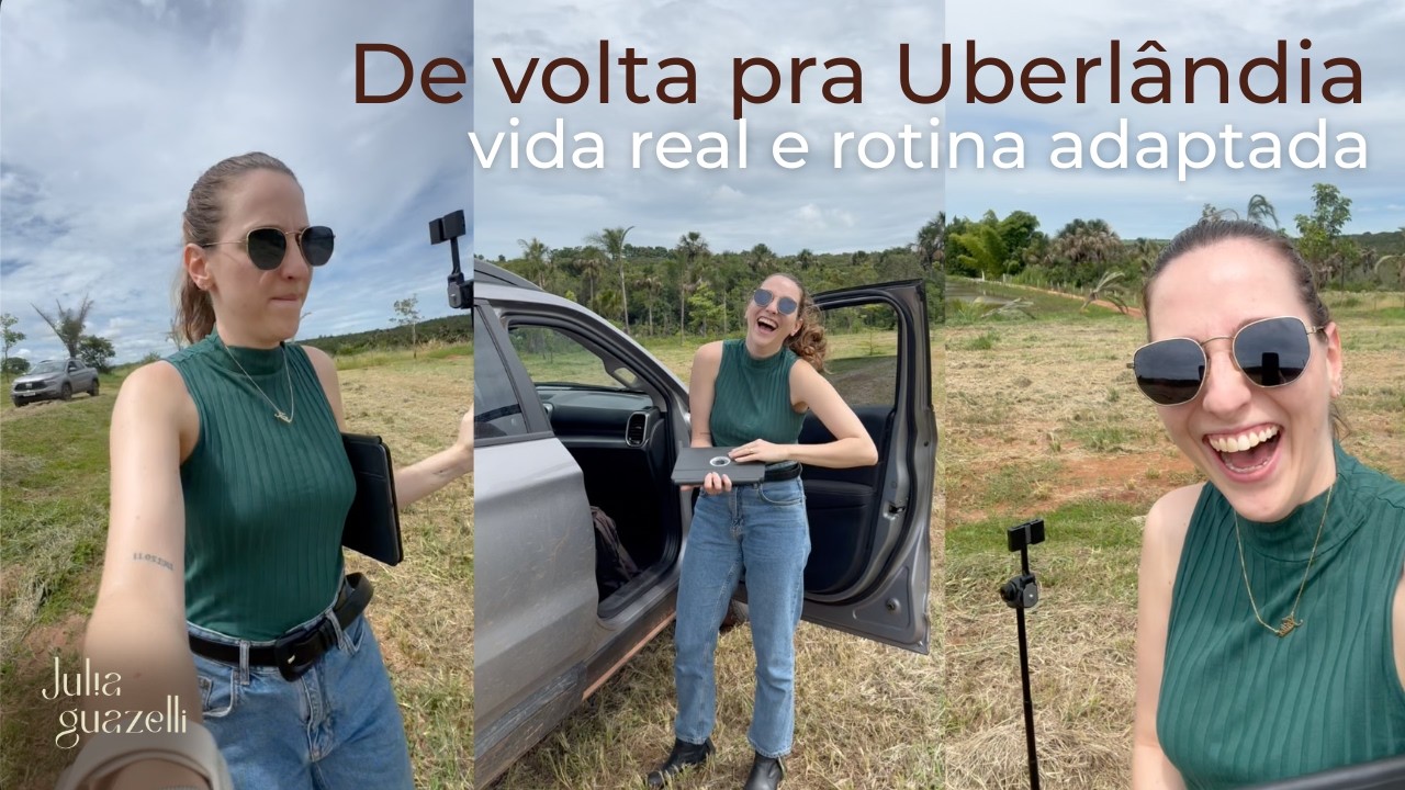 Vlog em Uberlândia: rotina adaptada, dias de trabalho, cafés, família e vida real | parte 1