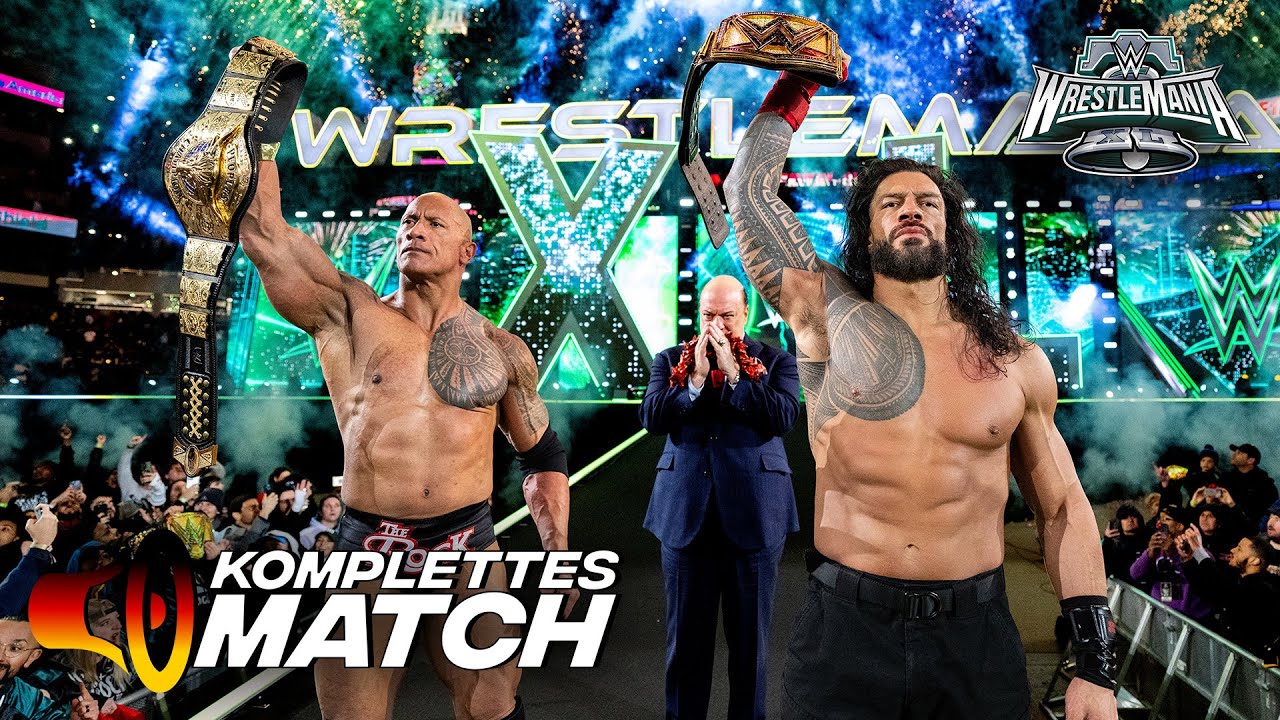 KOMPLETTES MATCH: Roman Reigns & The Rock vs. Cody Rhodes & Seth Rollins: WrestleMania XL Saturday
