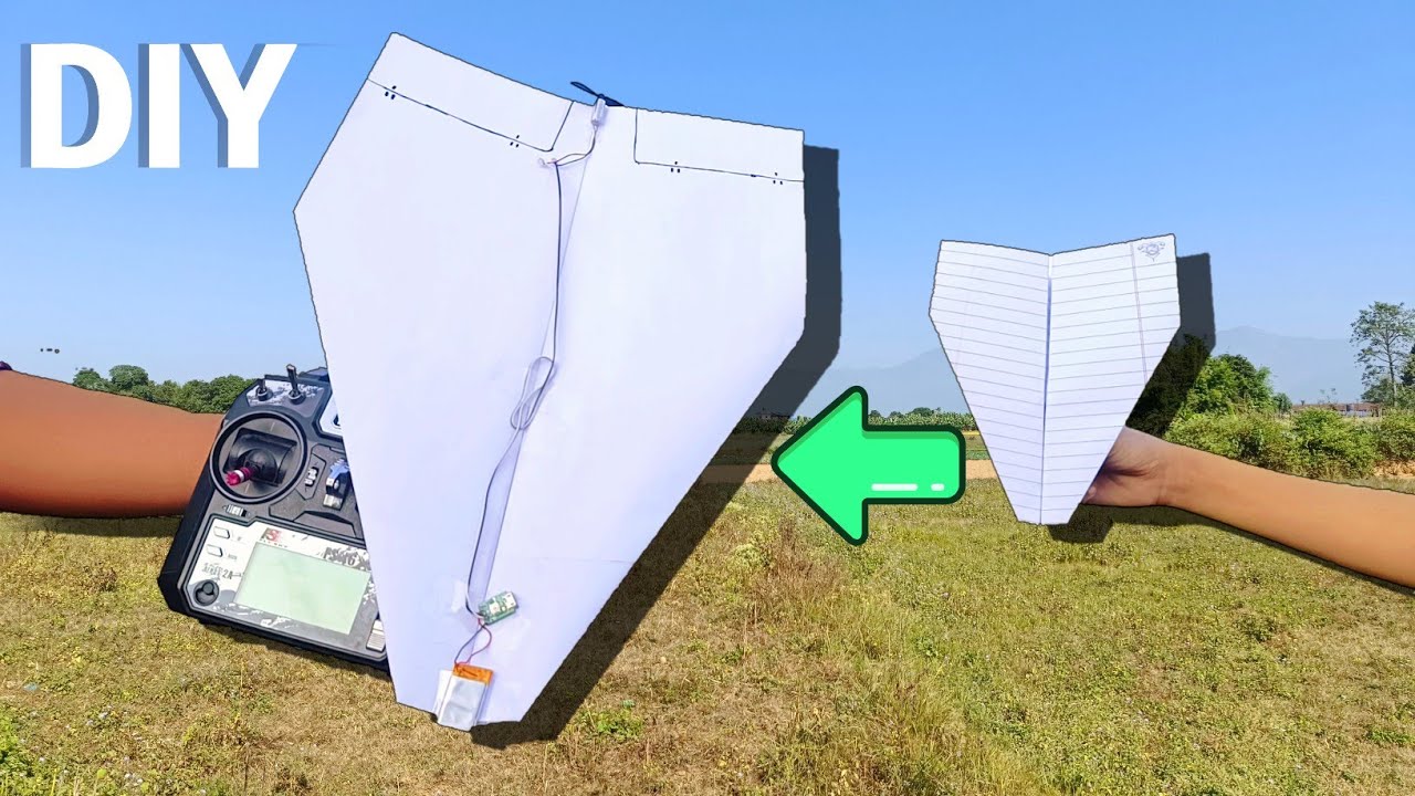 Make A PaperPlane Using Coreless Motor |DIY 