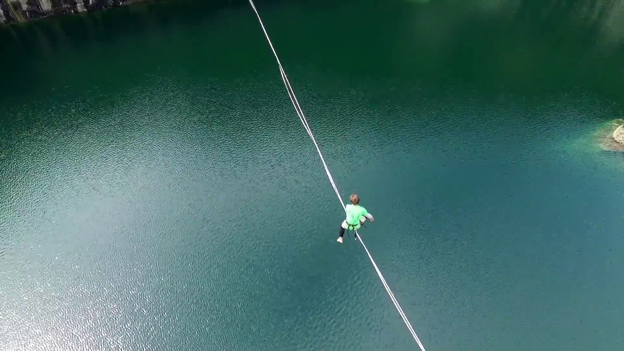 Quarry session 2016 - Kai Gilbrich projecting the 