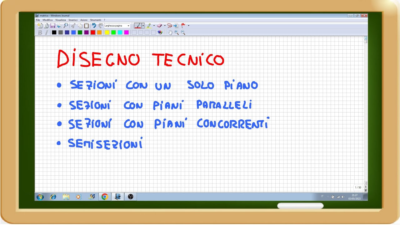 disegno tecnico industriale: le sezioni