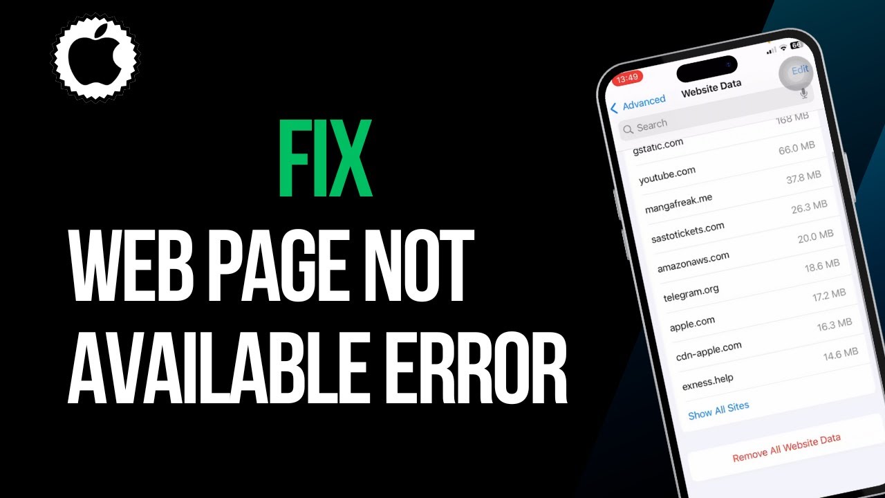 How To Fix Web Page Not Available Error in iPhone