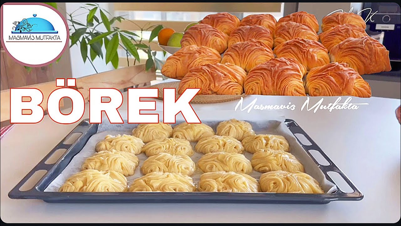 BU BÖREĞİN ŞEKLİ ŞAHANE💢MAYASIZ ÇITIR ÇITIR EL AÇMASI GÜL BÖREĞİ*