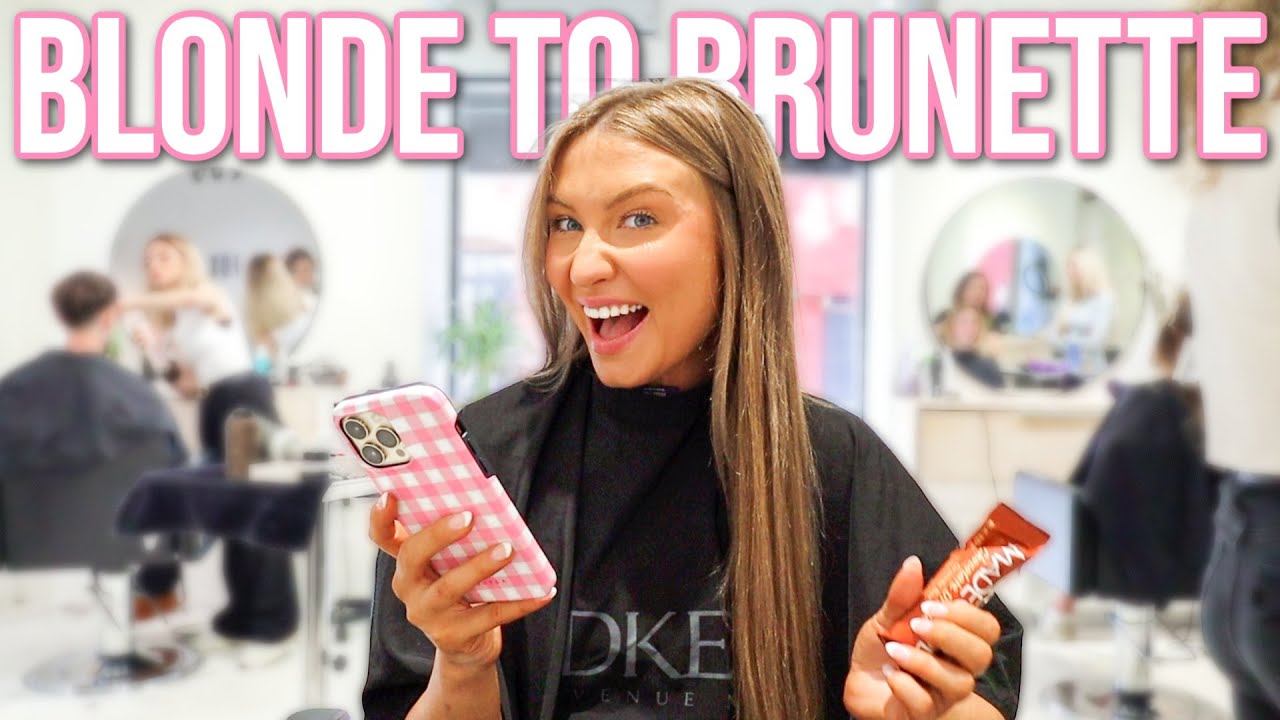 I WENT BACK BRUNETTE🧸🤎 | Blonde to Brunette Hair Appointment Vlog | Lauren Norris