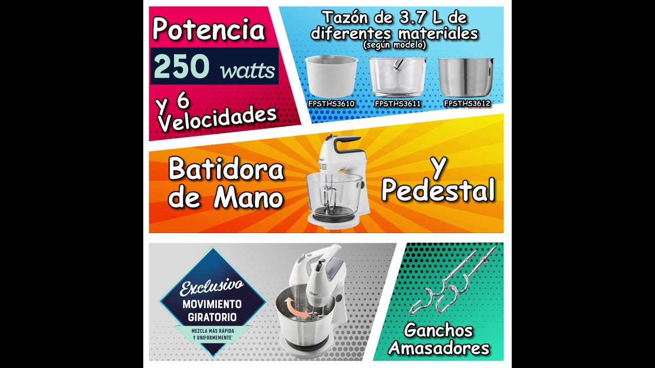 Batidora de Mano y Pedestal Oster